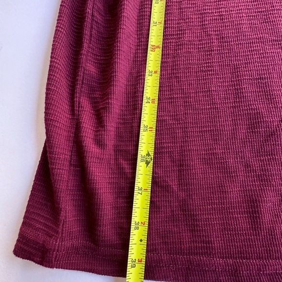 Lionstill Women's Elegant Long Sleeve Dress Casual Crew Neck Tie/Wine - Picture 8 of 12